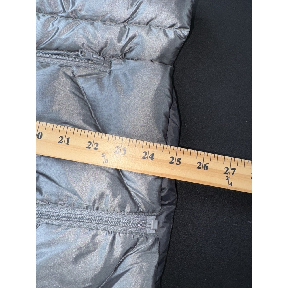 A.N.A Women's Packable Premium 80% Down Puffer Vest Jacket Gray Size Large ANA - Picture 9 of 10